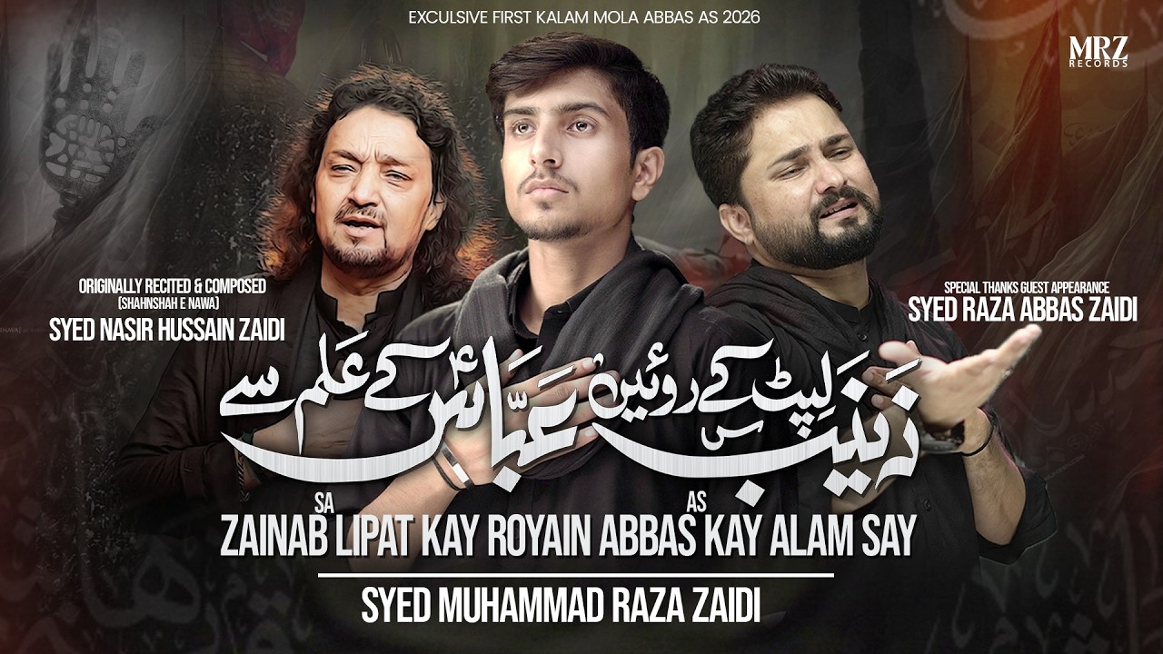Nohay 2026 | Zainab Lipat Kay Royain Abbas Kay Alam Say | Syed Muhammad Raza Zaidi | Mola Abbas Noha